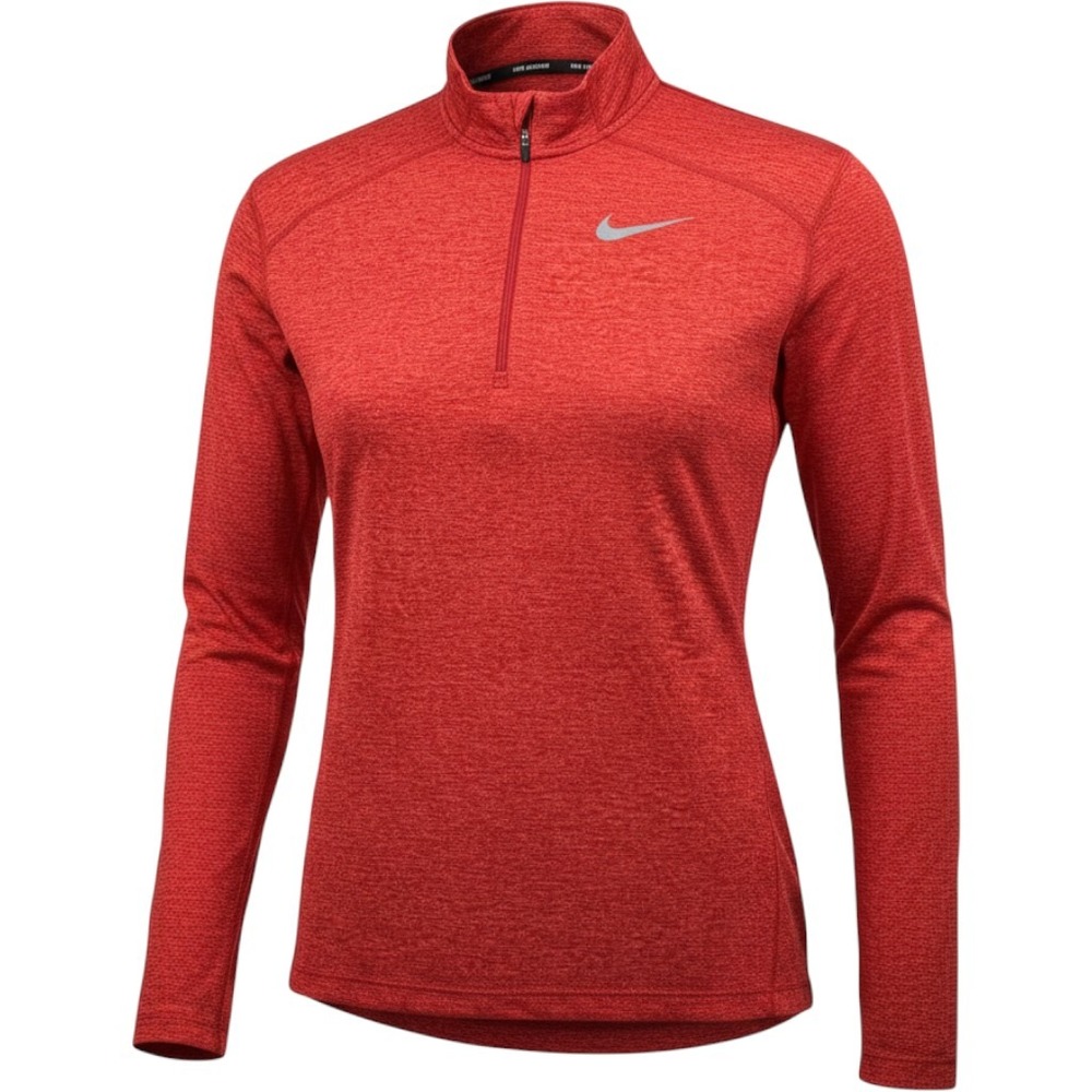 Nike Running Pacer Dri-FIT 1/2 Zip Pullover Red Heather AQ7903-687 Mens M